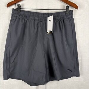 PUMA Tad Essentials 7" Woven Short Mens Grey Casual Athletic Sz Large 525910 NWT